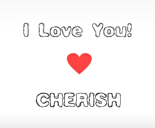 I Love You Cherish