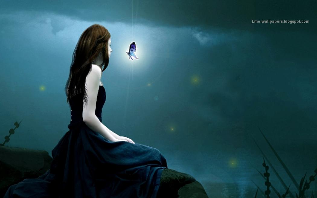 Girl and Butterfly