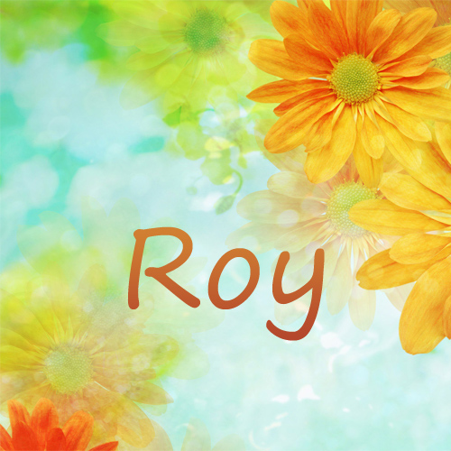 Pictures with names Roy.