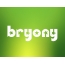 Images names BRYONY