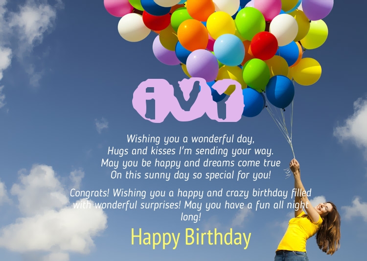 Birthday Congratulations for Ivy