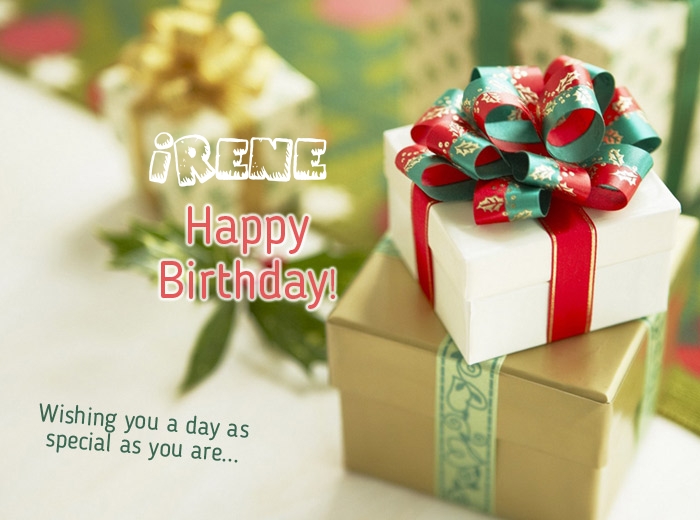 Birthday wishes for Irene