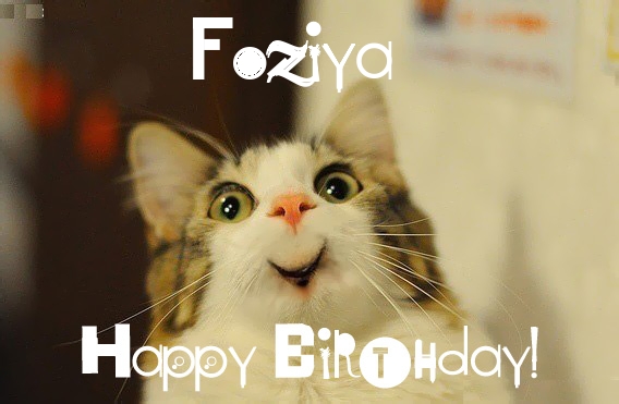Pictures with names Funny Birthday for Foziya Pics