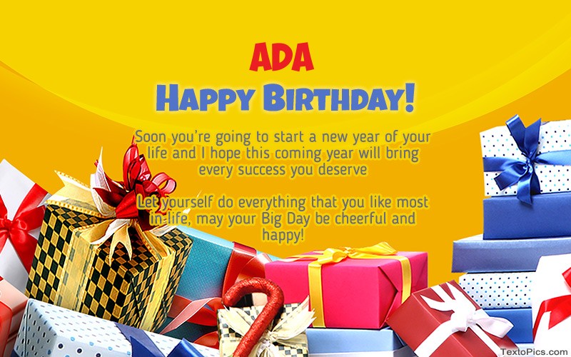 Happy Birthday Ada pictures congratulations.