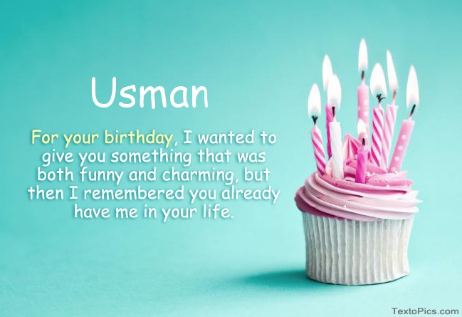 Happy Birthday Usman in pictures