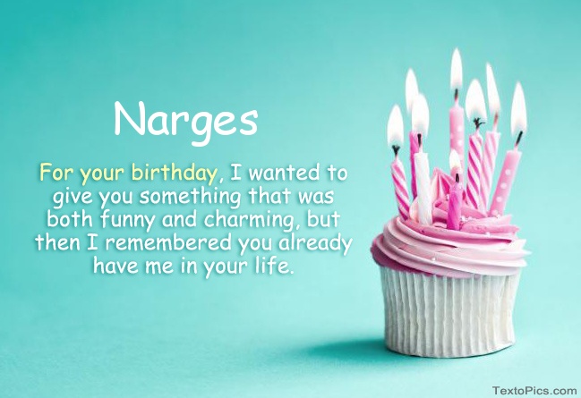 Happy Birthday Narges in pictures
