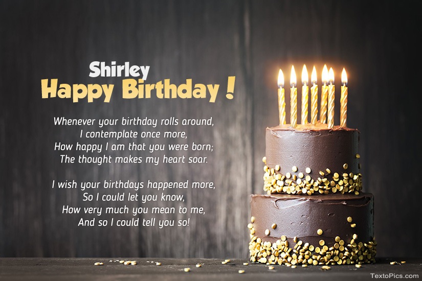 Happy Birthday images for Shirley