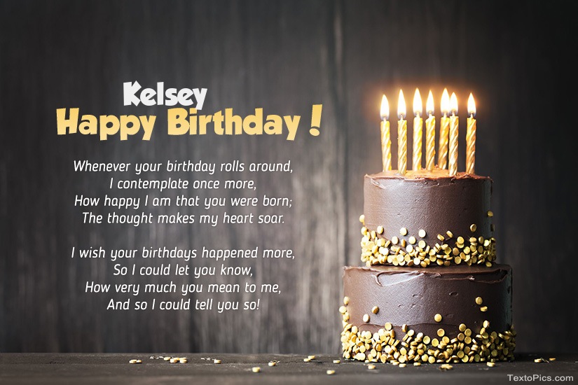 Happy Birthday images for Kelsey