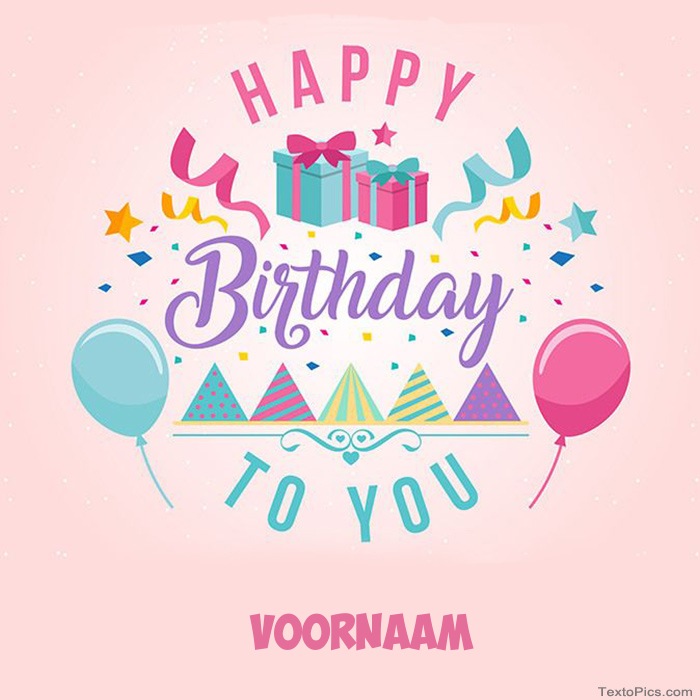 Voornaam - Happy Birthday pictures