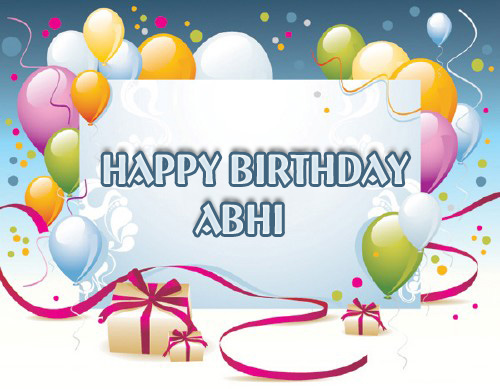 Happy Birthday Abhi image