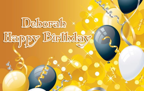 Happy Birthday Deborah