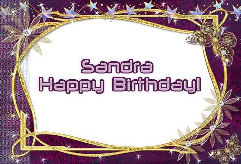 Sandra, Happy Birthday!