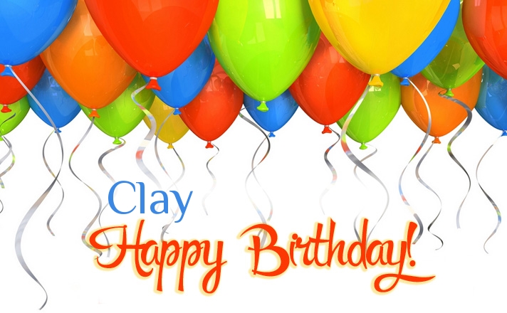 Birthday greetings Clay