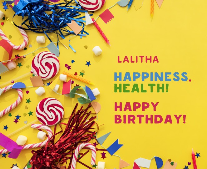 Happy birthday Lalitha!