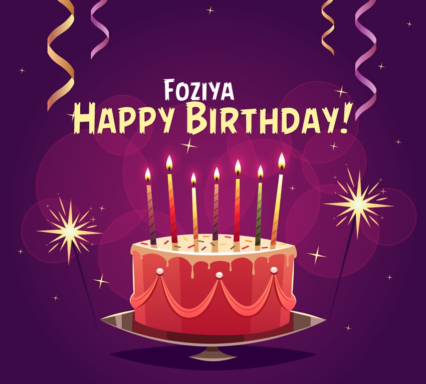 Pictures with names Happy Birthday Foziya pictures