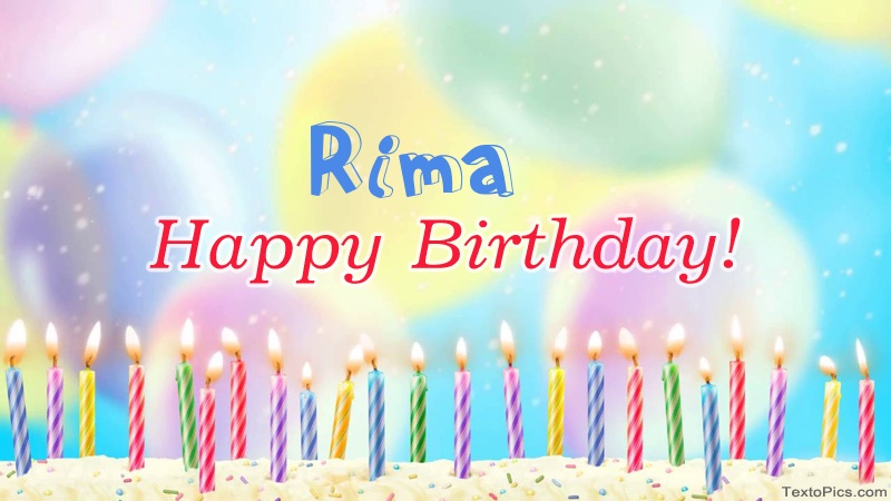 Cool congratulations for Happy Birthday of Rima