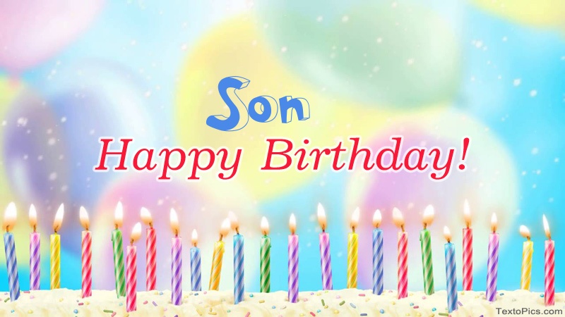 Cool congratulations for Happy Birthday of Son