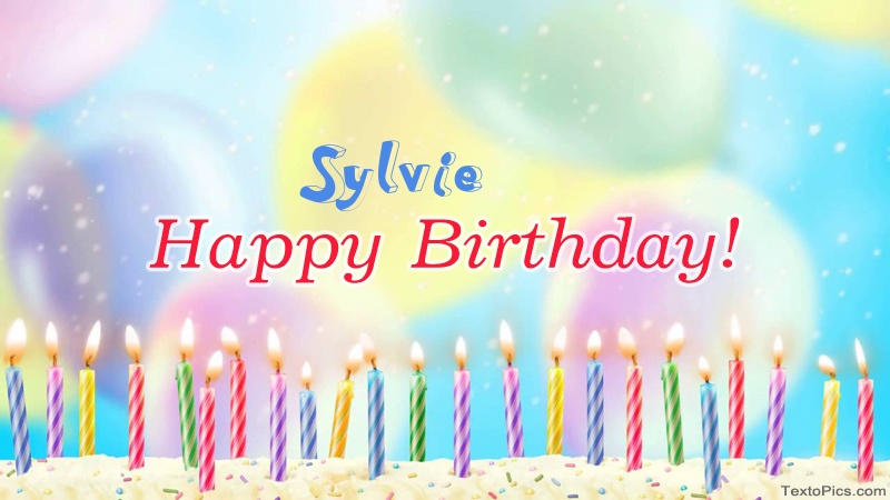 Cool congratulations for Happy Birthday of Sylvie