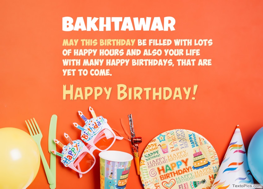 Congratulations for Happy Birthday of Bakhtawar