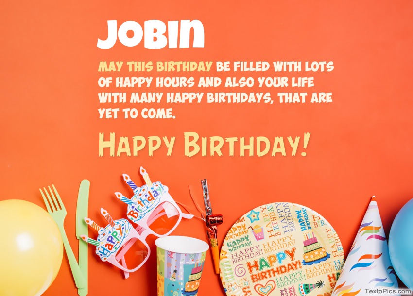 Congratulations for Happy Birthday of Jobin