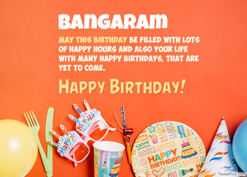 Congratulations for Happy Birthday of Bangaram