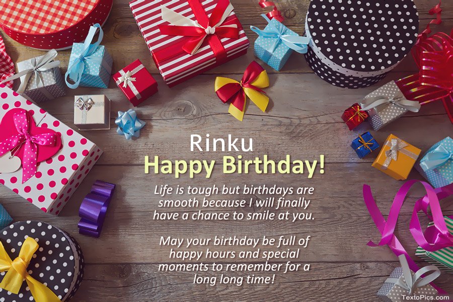 Happy Birthday Rinku in verse