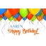 Birthday greetings AAREN