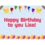 Happy Birthday to you Lisa!