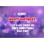 Happy Birthday cards for Sony