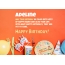 Congratulations for Happy Birthday of Adeline