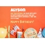 Congratulations for Happy Birthday of Alyson