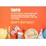 Congratulations for Happy Birthday of Tate