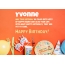 Congratulations for Happy Birthday of Yvonne