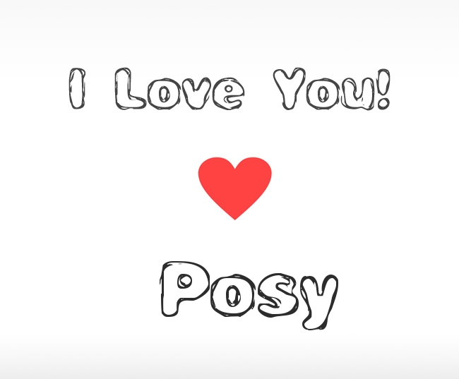 I Love You Posy