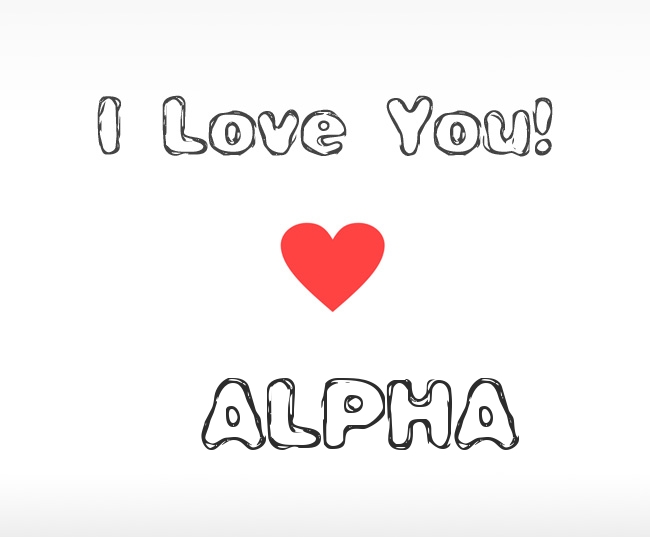 I Love You Alpha