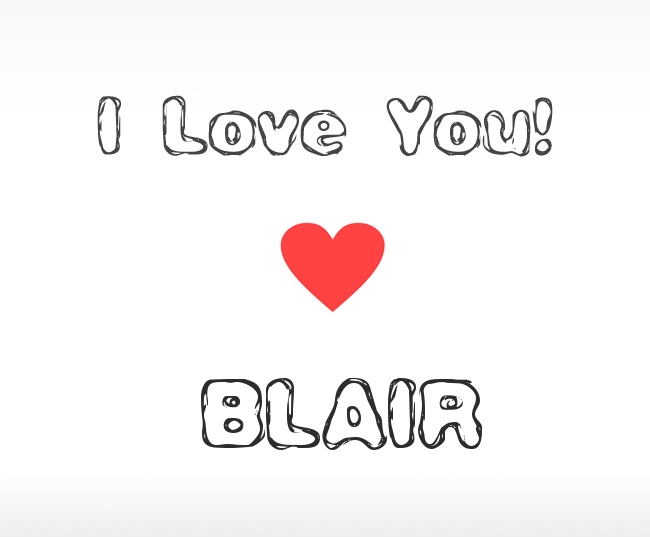I Love You Blair