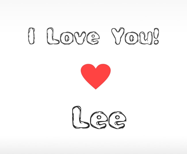 I Love You Lee