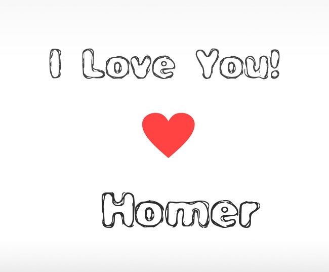 I Love You Homer