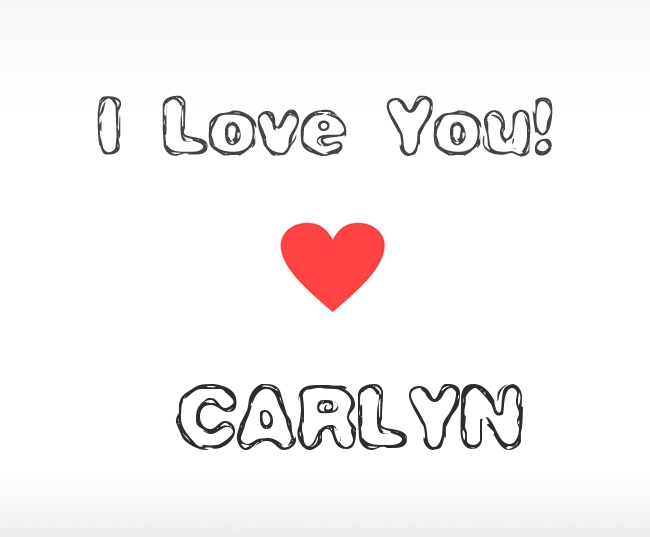 I Love You Carlin
