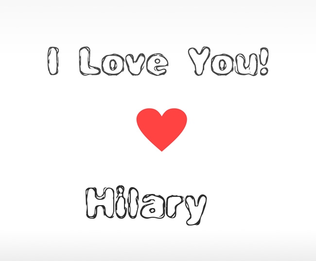 I Love You Hilary