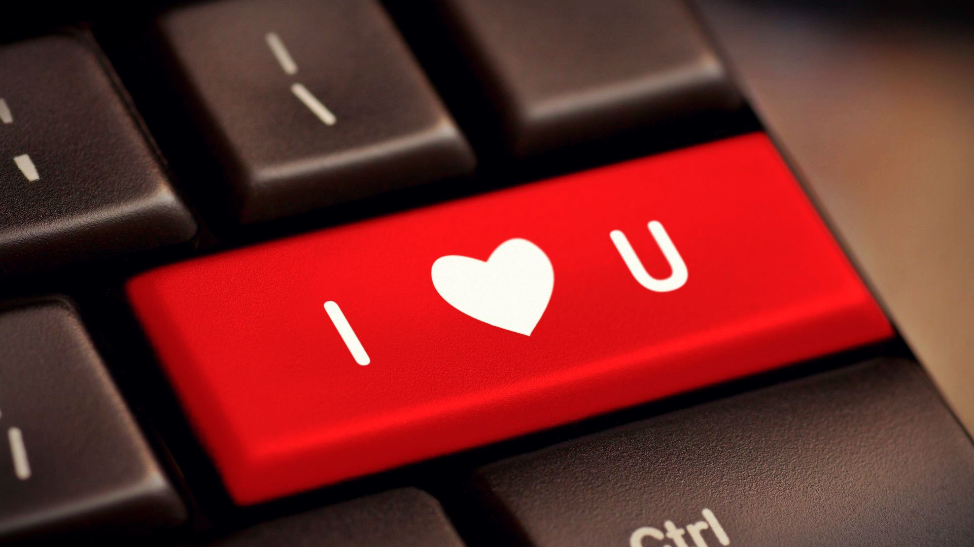 I love you - button on keyboard