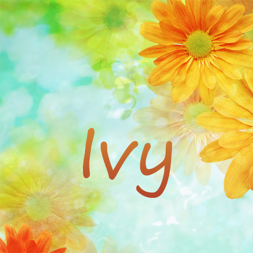 Pictures with names Ivy.