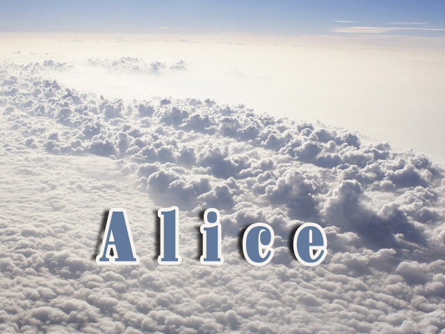 Pictures with names Alice
