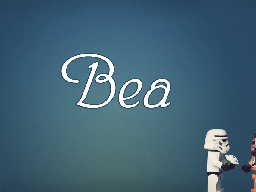 Pictures with names Bea.