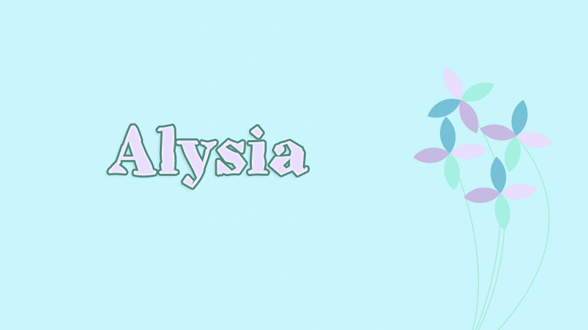 Pictures with names Alysia