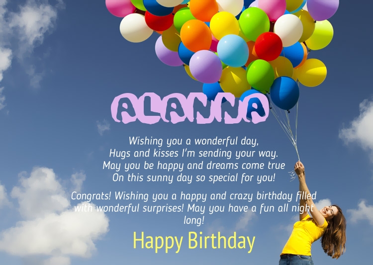 Birthday Congratulations for ALANNA