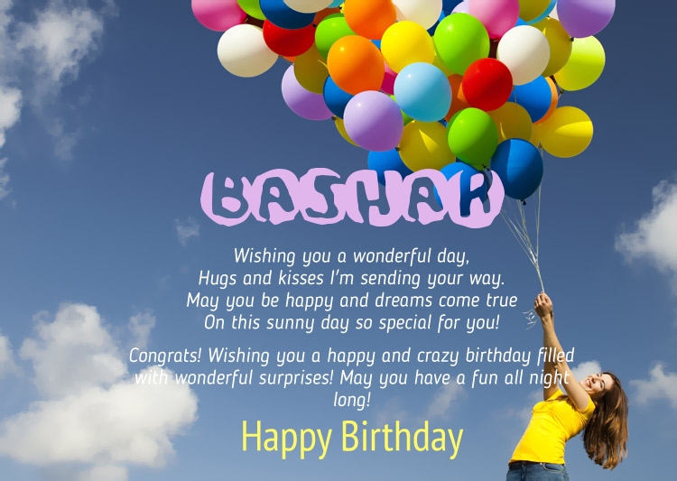 Birthday Congratulations for Bashar