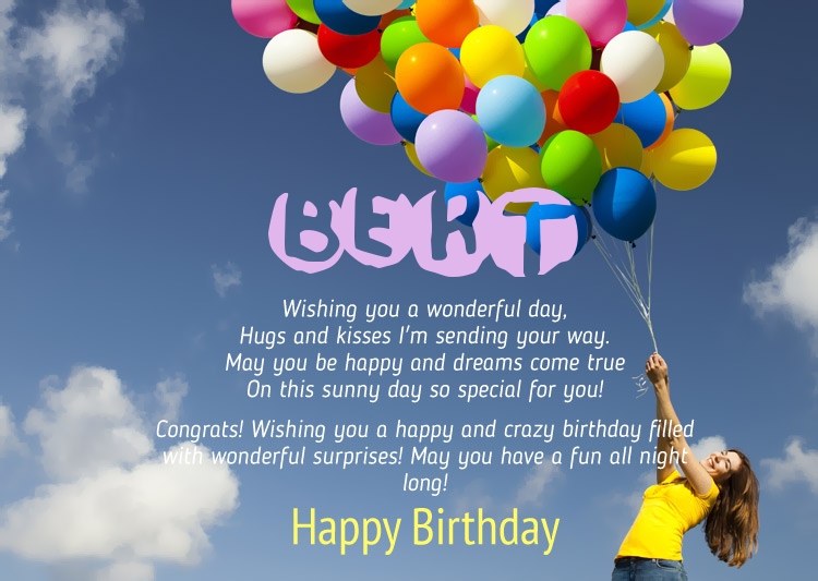 Birthday Congratulations for BERT