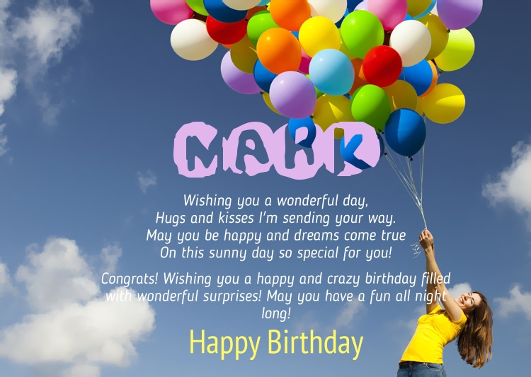 Birthday Congratulations for Mark