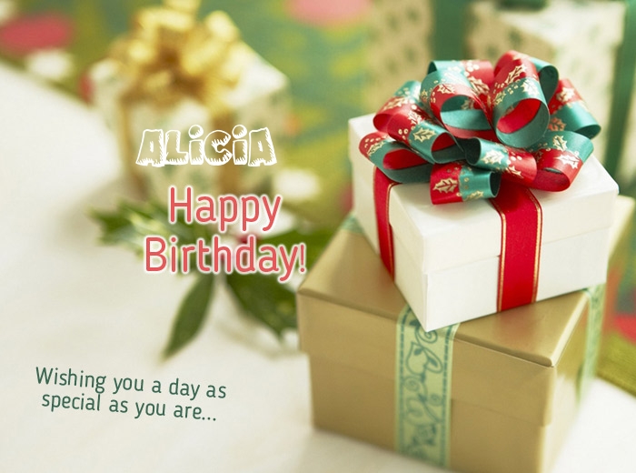 Birthday wishes for Alicia